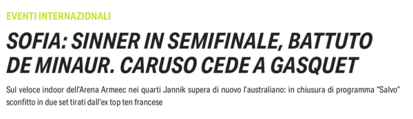 articolo di Tiziana Tricarico per SuperTennis